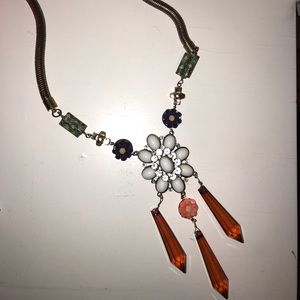 Topshop floral costume necklace